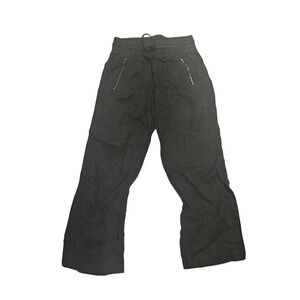 Athleta 6P Black Drawstring Pants – Zipper Pockets Travel Outdoor Stretch